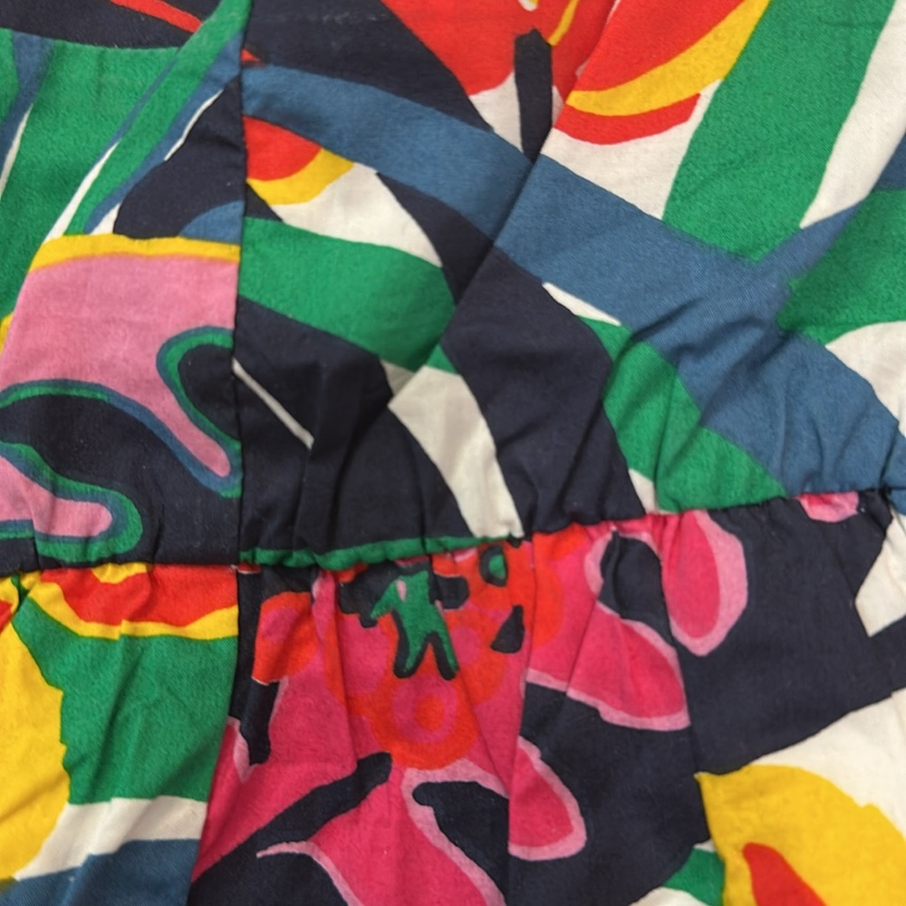 J. Crew Tropical Floral Maxi Dress - Pink, Yellow, Green - Picture 12 of 14
